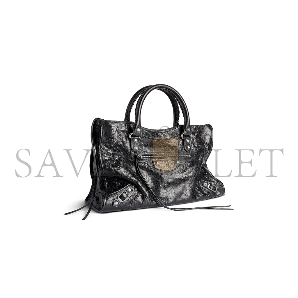BALENCIAGA LE CITY MEDIUM BAG IN BLACK 7977862AA9S1000 (38*24*13cm) BALENCIAGA LE CITY MEDIUM BAG IN BLACK 7977862AA9S1000 (38*24*13cm)